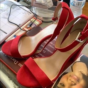 Red berry sandals from Torrid